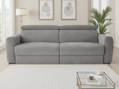 Dakota Electric Sofabed Grey 3 Seater - Comfort Furniture