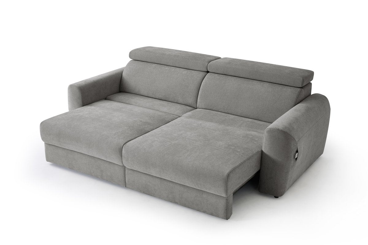 Dakota Electric Sofabed Grey 3 Seater - Comfort Furniture