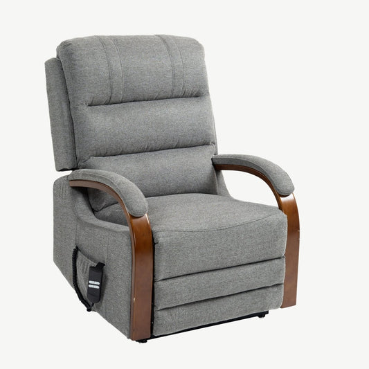 Eastbourne Lift & Tilt Recliner – Grey Chenille - Comfort Furniture