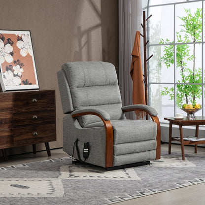 Eastbourne Lift & Tilt Recliner – Grey Chenille - Comfort Furniture
