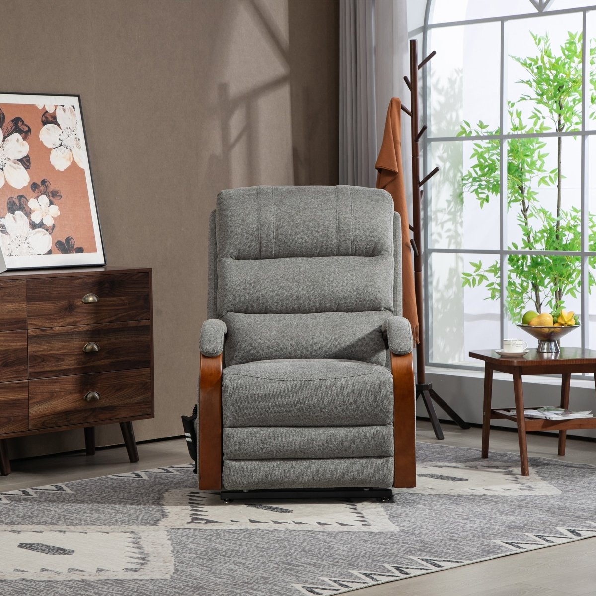 Eastbourne Lift & Tilt Recliner – Grey Chenille - Comfort Furniture
