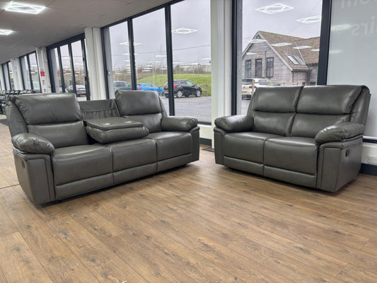 Elio Sofa Suite Manual Recliner - Comfort Furniture