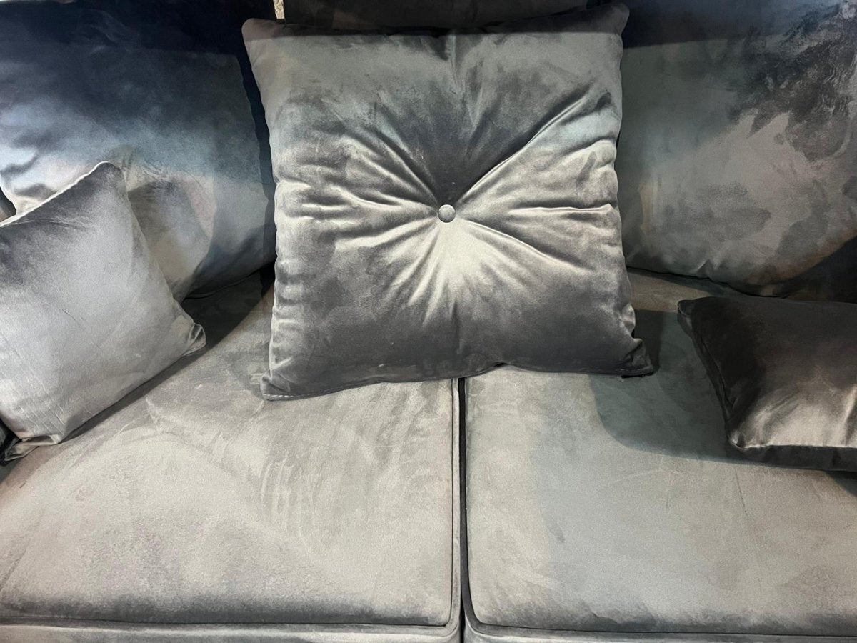 Falcon Sofa Suite 2+2 Grey Plush - Comfort Furniture