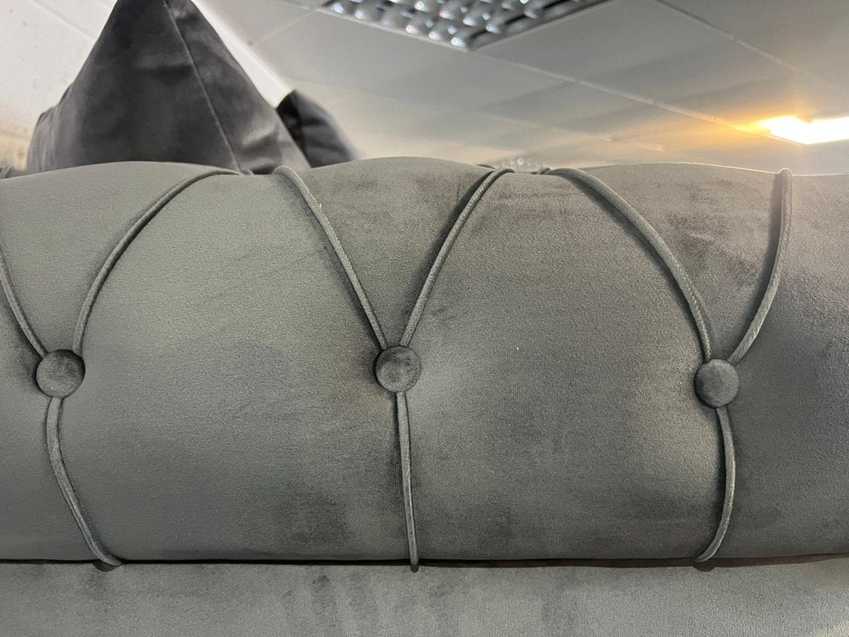 Falcon Sofa Suite 2+2 Grey Plush - Comfort Furniture