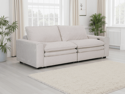 Florence Cloud Beige Electric Sofa - Comfort Furniture