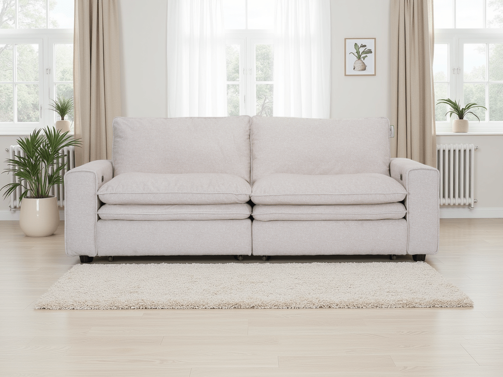 Florence Cloud Beige Electric Sofa - Comfort Furniture