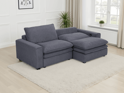 Florence Cloud Grey Electric Sofa - Comfort Furniture
