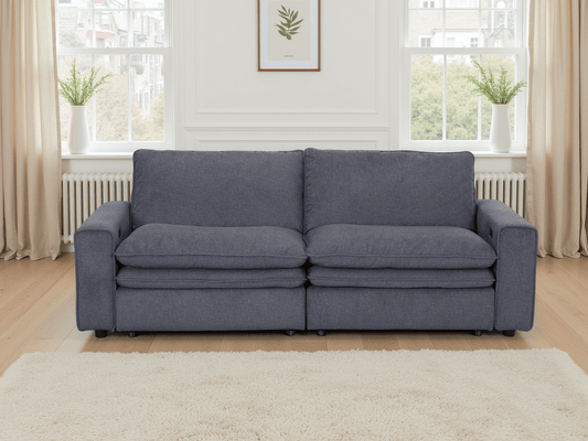 Florence Cloud Grey Electric Sofa – Cloud Sofa with Electric Recline | Comfort Furniture