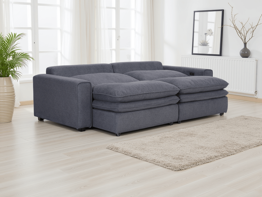 Florence Cloud Grey Electric Sofa - Comfort Furniture