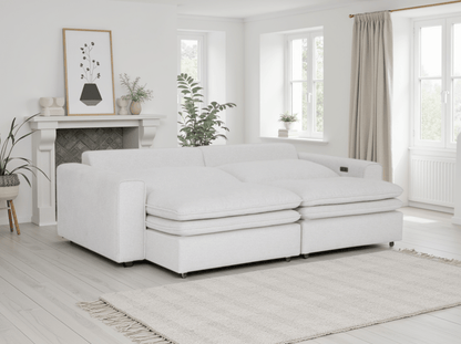 Florence Cloud Ivory Electric Sofa - Comfort Furniture