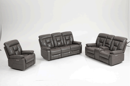 Florian Leather Sofa Suite Electric Recliner - Comfort Furniture