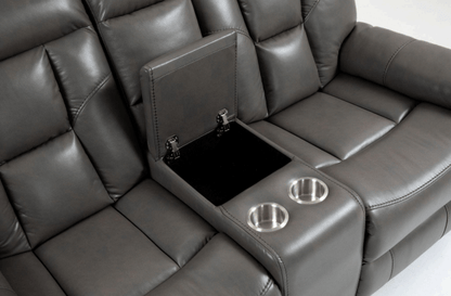 Florian Leather Sofa Suite Electric Recliner - Comfort Furniture