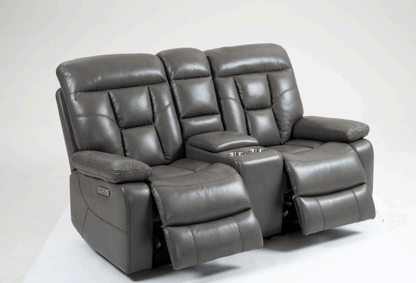 Florian Leather Sofa Suite Electric Recliner - Comfort Furniture