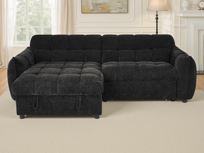 Florida Sofabed Black Universal Corner - Comfort Furniture