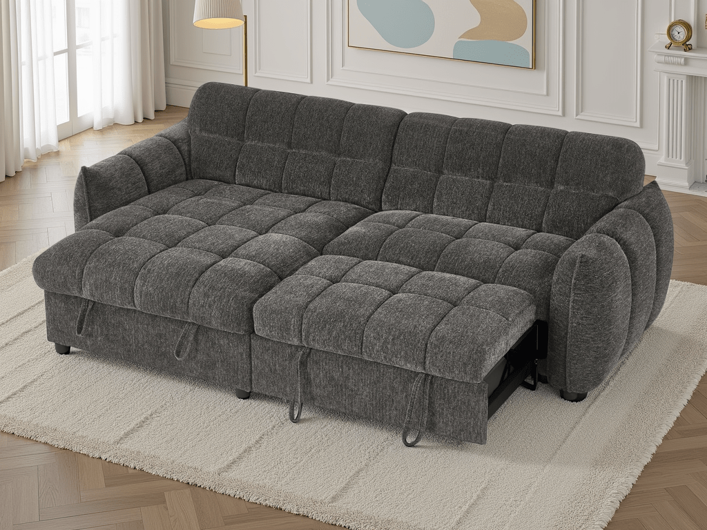 Florida Sofabed Grey Universal Corner - Comfort Furniture
