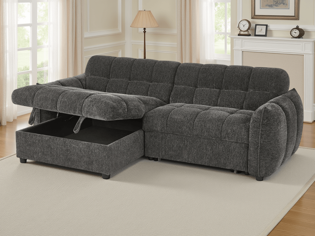 Florida Sofabed Grey Universal Corner - Comfort Furniture