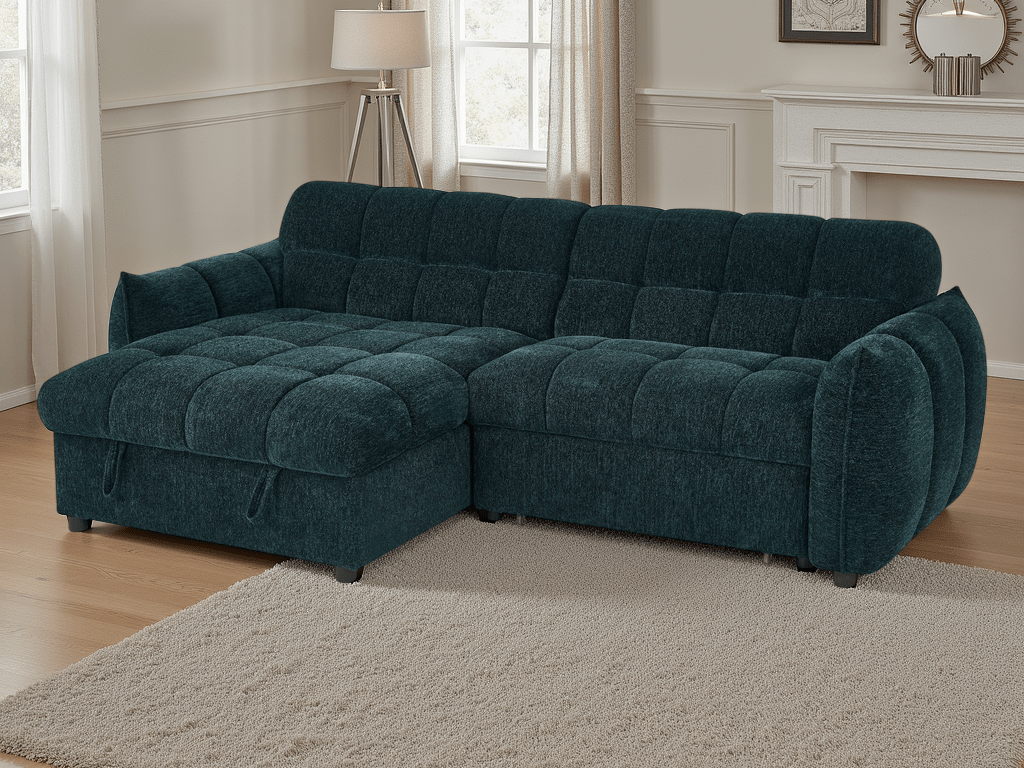 Florida Sofabed Teal Universal Corner - Comfort Furniture