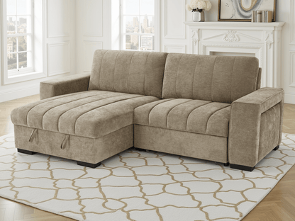 Franklin Sofabed Beige Universal Corner - Comfort Furniture