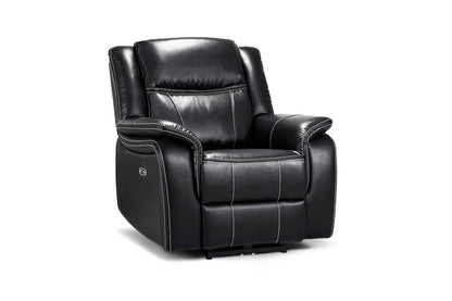Galaxy Tech Electric Recliner Sofa Black 3+2+1 Set - Comfort Furniture