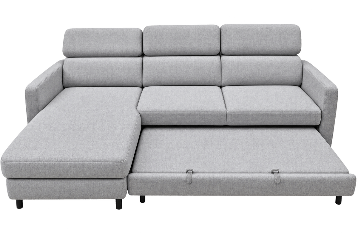 GRAY Corner Sofa Bed, with storage - Comfort Furniture