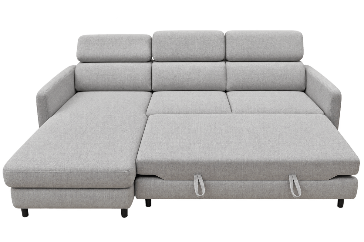 GRAY Corner Sofa Bed, with storage - Comfort Furniture