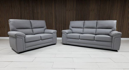 Gretal Leather Sofa Suite - Comfort Furniture