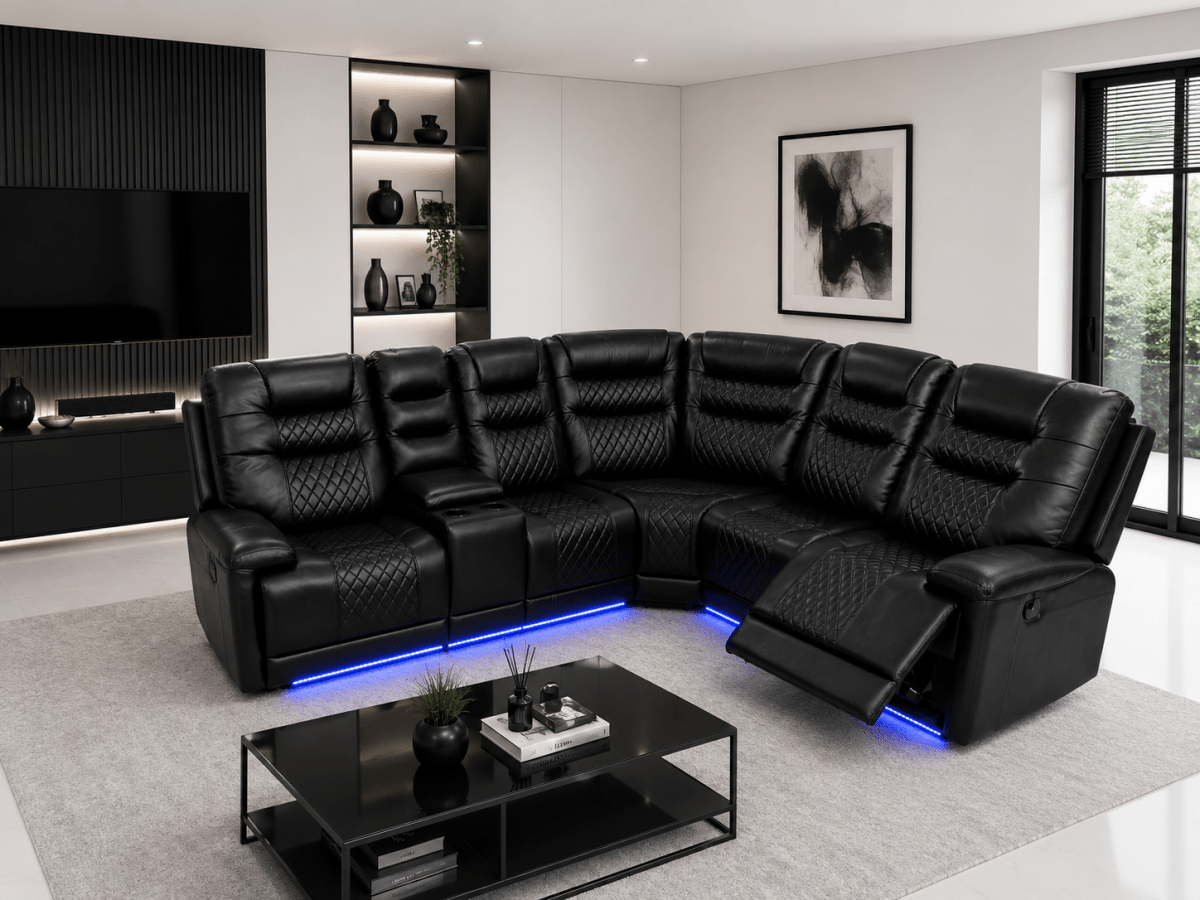 Halifax Corner Sofa Electric Recliner - Comfort Furniture