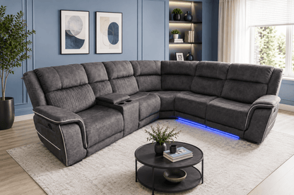 Hannah Electric Recliner Corner Sofa - Comfort Furniture