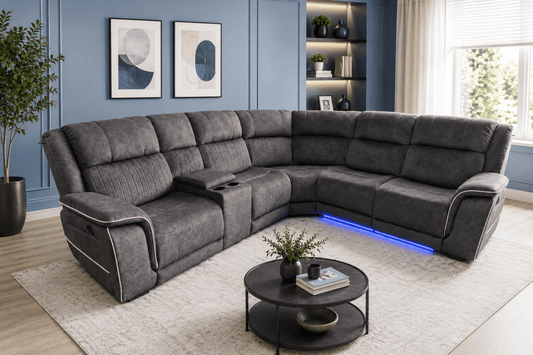 Hannah Electric Recliner Corner Sofa - Comfort Furniture
