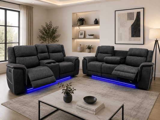 Hannah Electric Recliner Sofa – Power Recliner 3+2 Sofa Suite | Comfort Furniture