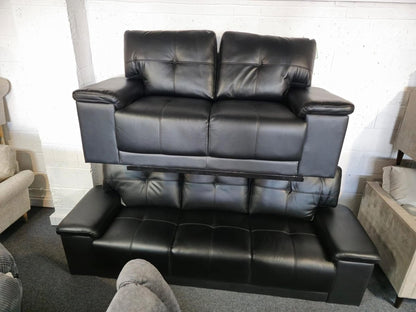 Hanson Leather Sofa Suite - Comfort Furniture