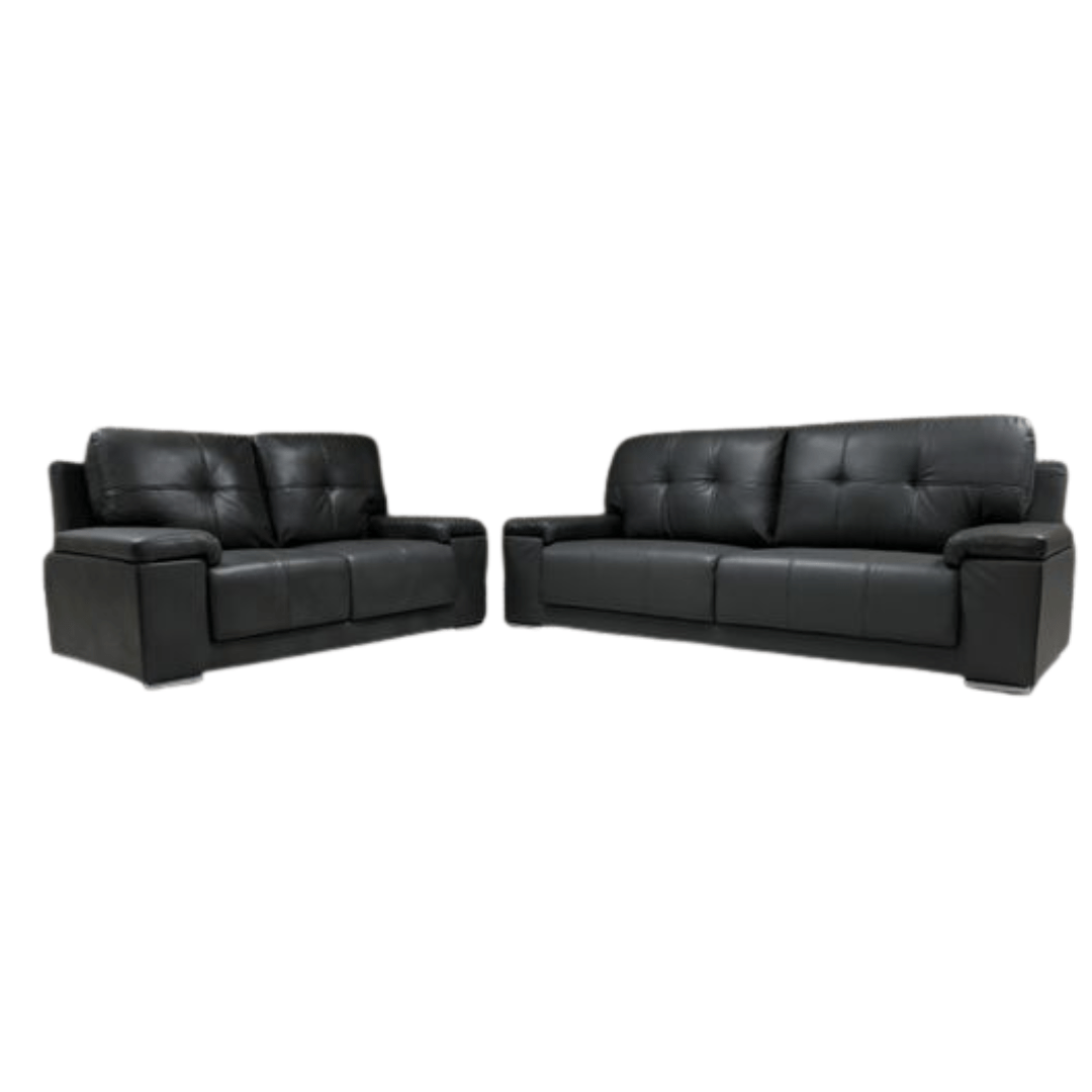 Hanson Leather Sofa Suite - Comfort Furniture