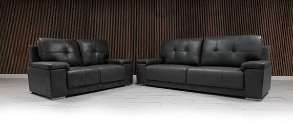 Hanson Leather Sofa Suite - Comfort Furniture