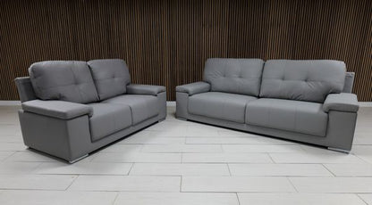 Hanson Leather Sofa Suite - Comfort Furniture