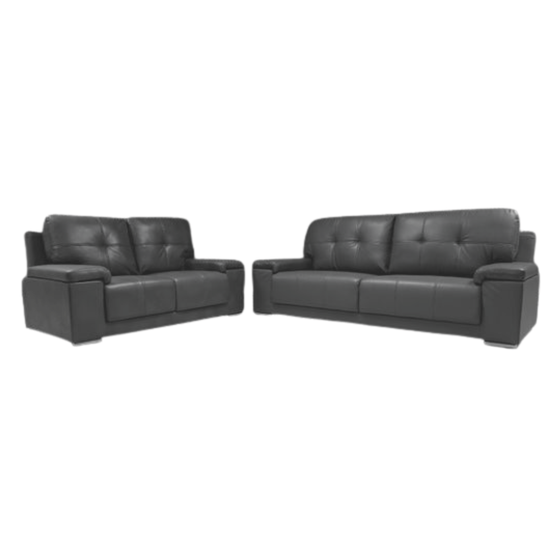 Hanson Leather Sofa Suite - Comfort Furniture