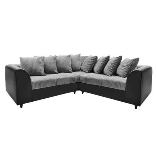 Harley Jumbo Leather Corner Sofa - Comfort Furniture