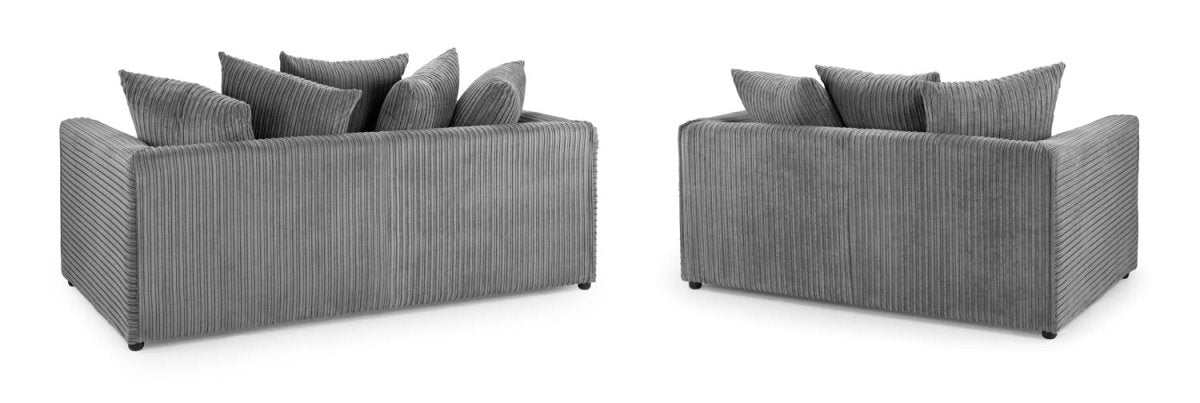 Harley Jumbo Sofa Grey 3+2 Set - Comfort Furniture
