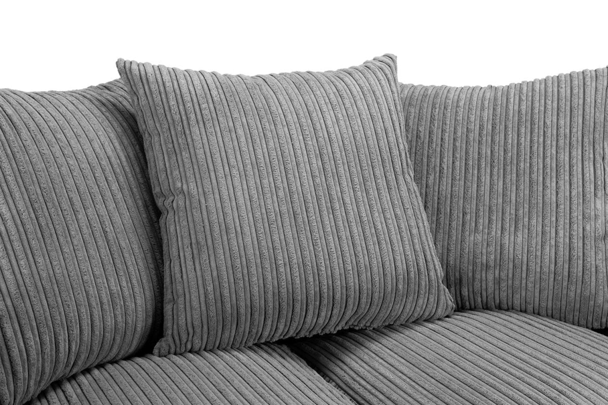 Harley Jumbo Sofa Grey 3+2 Set - Comfort Furniture