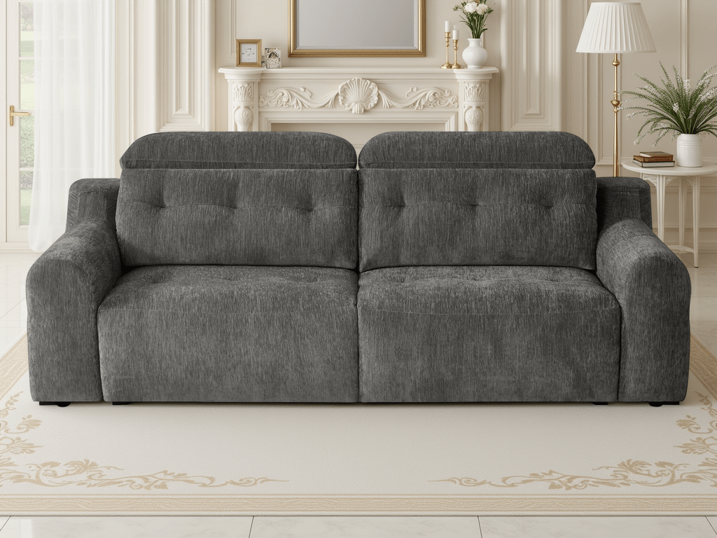 Harrison Electric Sofa Charcoal - Comfort Furniture