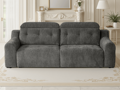 Harrison Electric Sofa Charcoal - Comfort Furniture