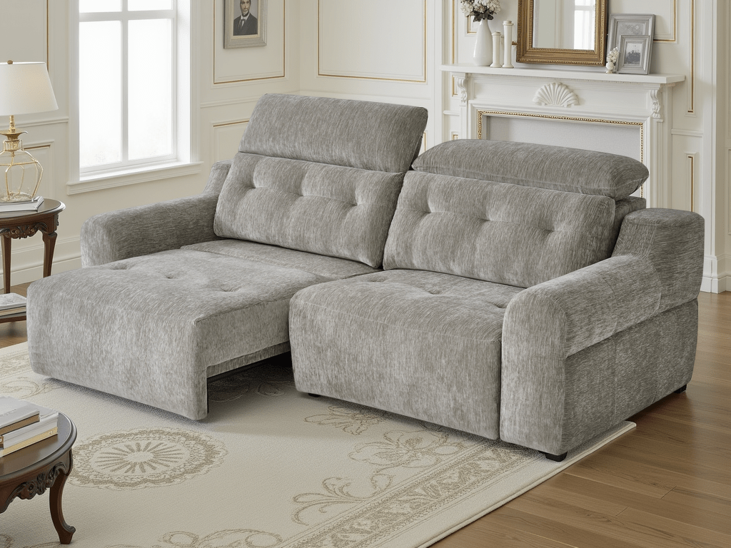 Harrison Electric Sofa Grey - Comfort Furniture