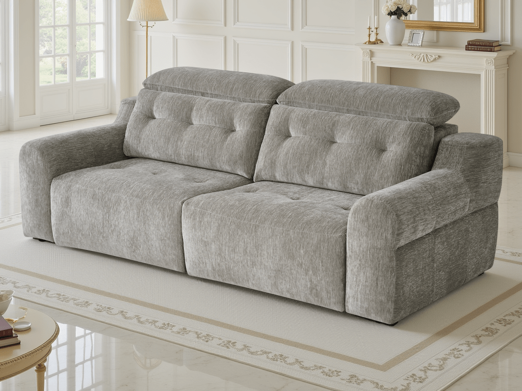 Harrison Electric Sofa Grey - Comfort Furniture