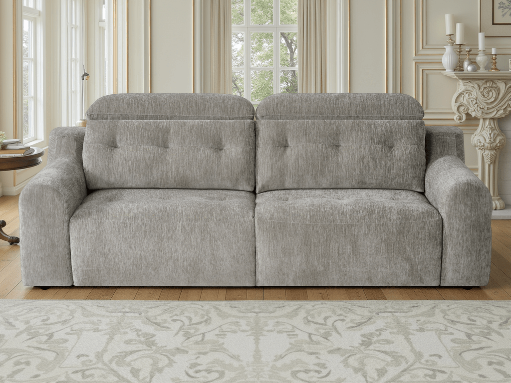 Harrison Electric Sofa Grey - Comfort Furniture