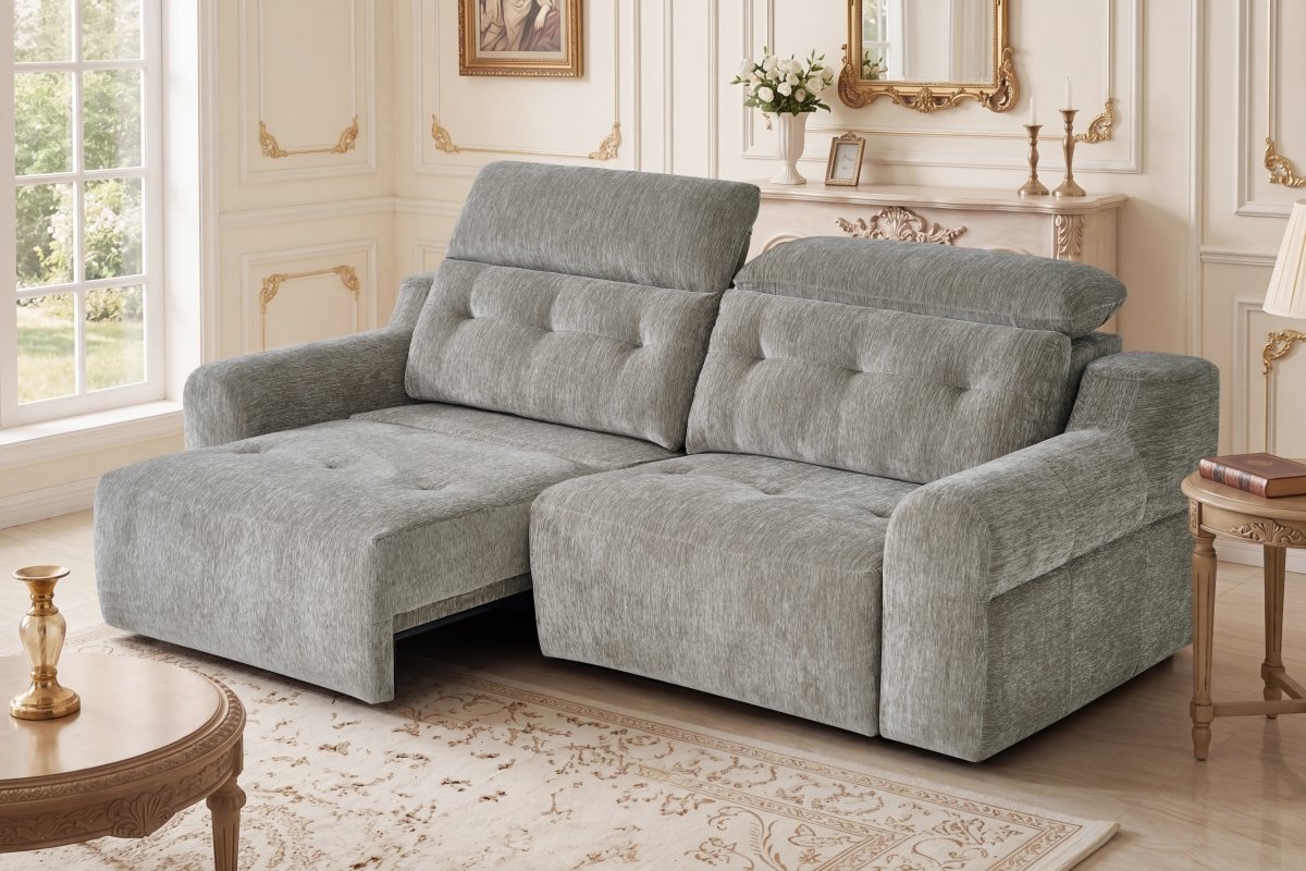 Harrison Electric Sofa Teal - Comfort Furniture