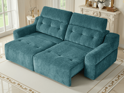 Harrison Electric Sofa Teal - Comfort Furniture