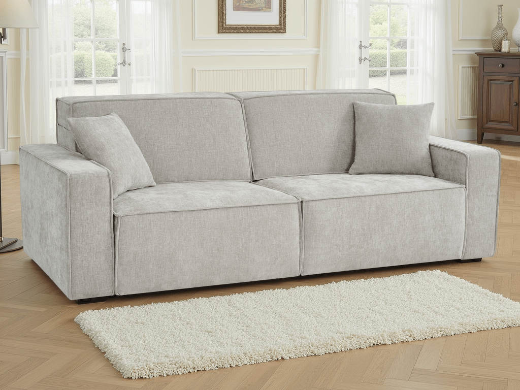 Houston Electric Sofabed Beige 3 Seater - Comfort Furniture