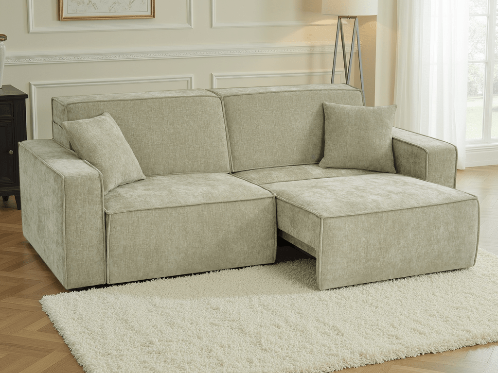 Houston Electric Sofabed Green 3 Seater - Comfort Furniture