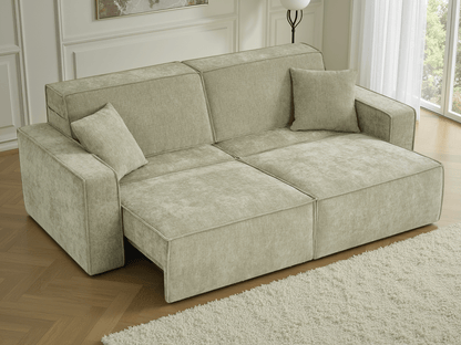 Houston Electric Sofabed Green 3 Seater - Comfort Furniture