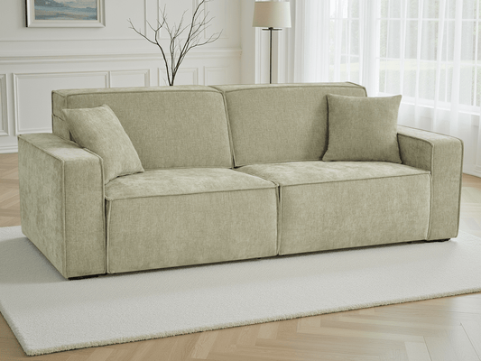 Houston Electric Sofabed Green 3 Seater - Comfort Furniture