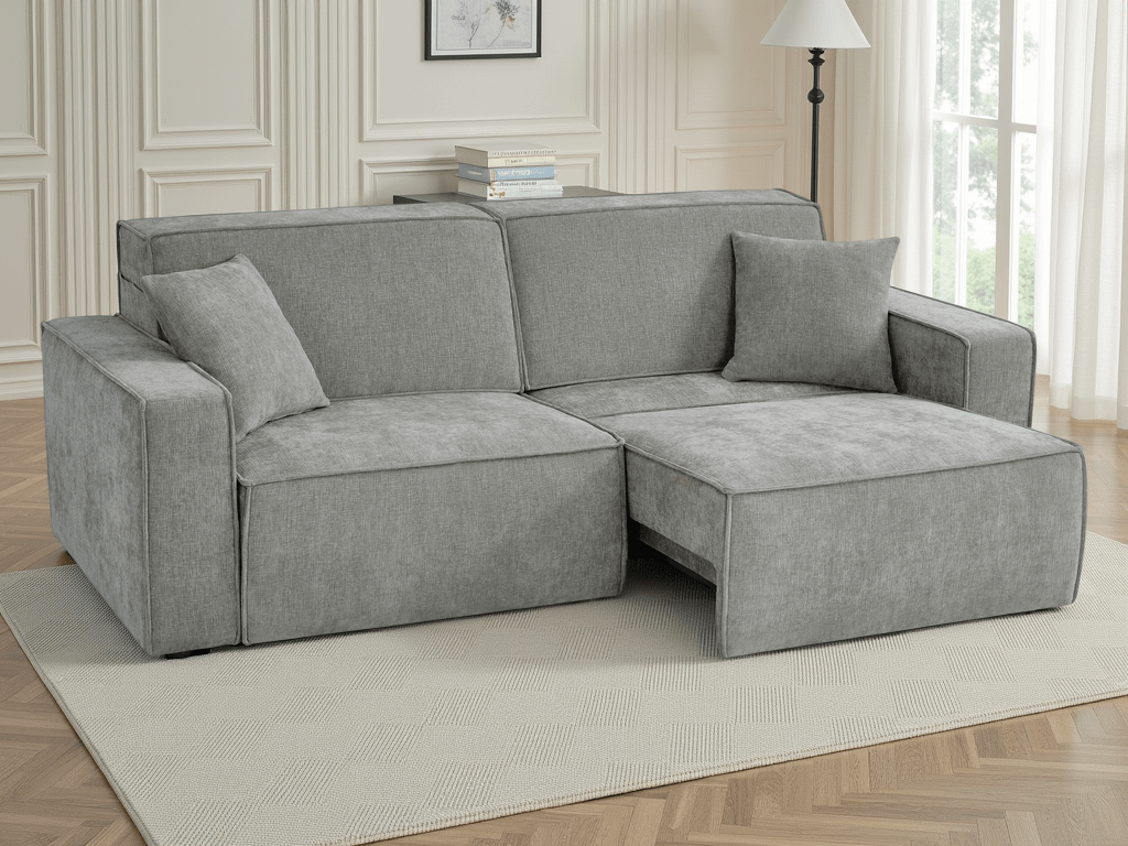 Houston Electric Sofabed Grey 3 Seater - Comfort Furniture